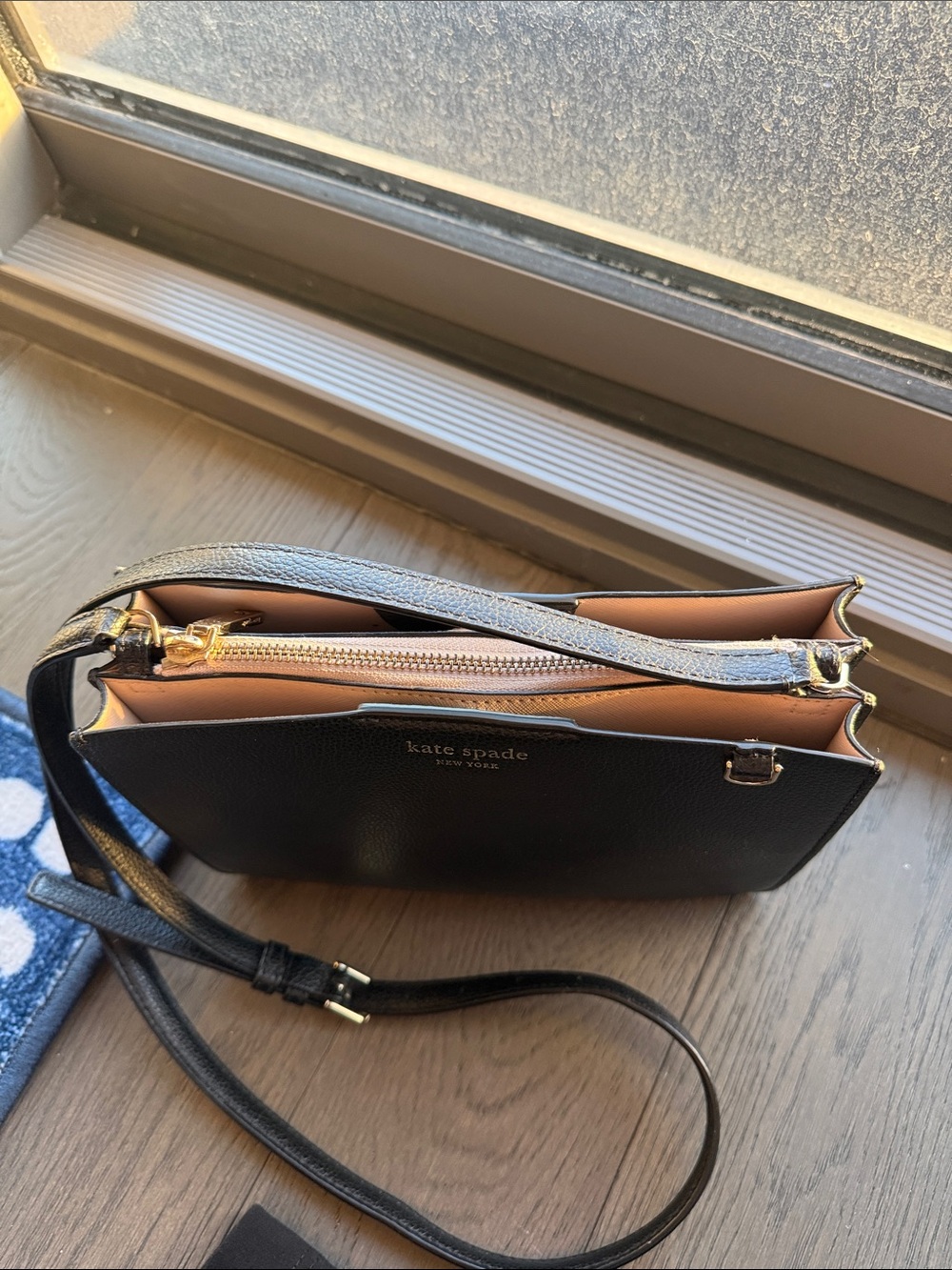 Kate Spade New York Eva Triple Gusset Crossbody Black - Picture 3 of 9